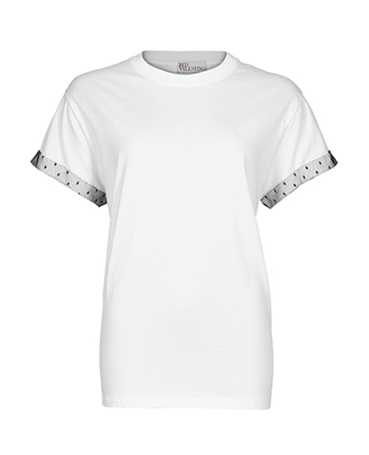 REDValentino Lace Trim T Shirt, front view