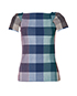 Roland Mouret Clarke Check Top, front view