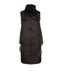 The Row High-Neck Sleeveless Top, Silk, Black, Sz XS, 3*