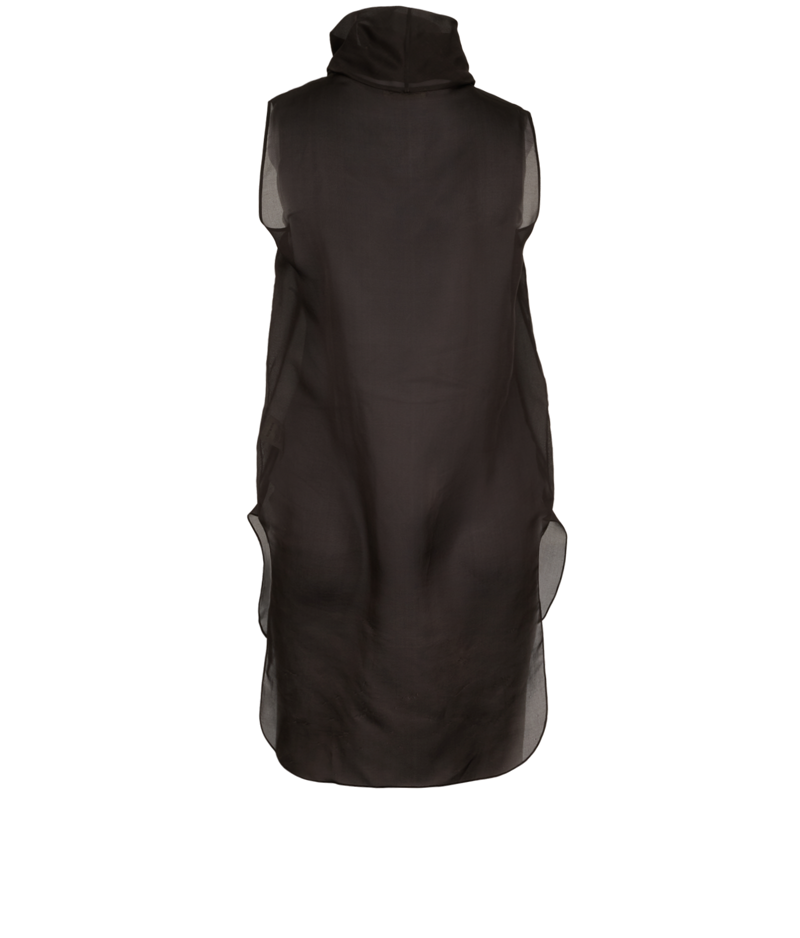 The Row High-Neck Sleeveless Top, &pound;150, Clothing, Black, Silk, Back view