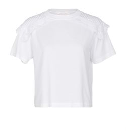 See By Chloé Embroidered T-Shirt, Cotton, White, XL, 3*, XY