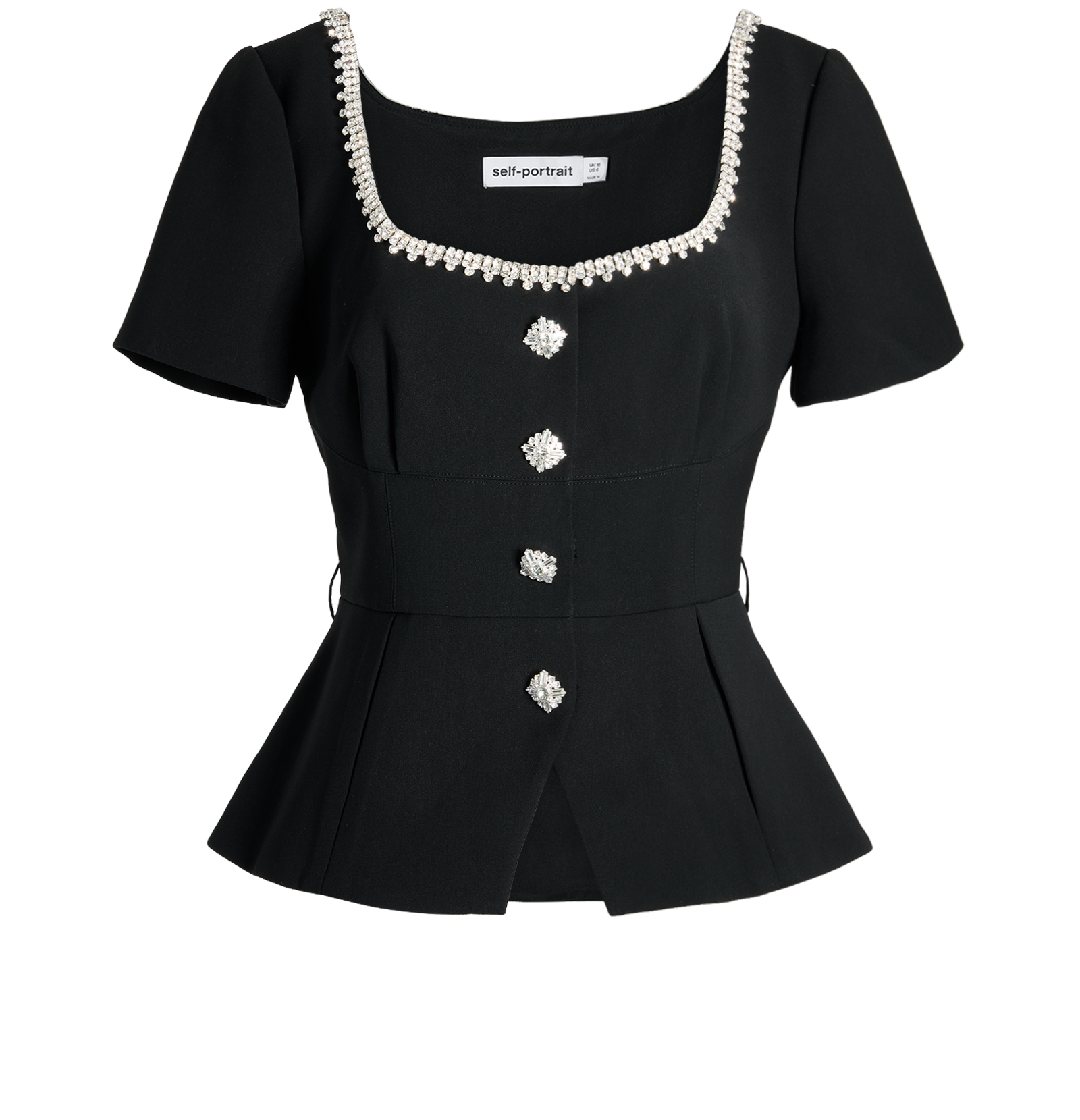 Pre-loved Self-Portrait Crystal Embellished Top - £75