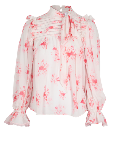 Self-Portrait Floral Print Blouse, front view