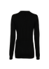 Saint Laurent V-Neck Knit Top, &pound;150, Clothing, Black, Wool, Back view