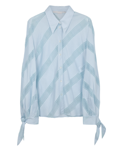 Stella McCartney Cut Out Shirt, &pound;195, Clothing, Blue, Cotton, Front view