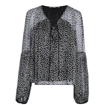 Stella McCartney Polka Dot Shimmer Blouse, &pound;110, Clothing, Black, Silk, Front view