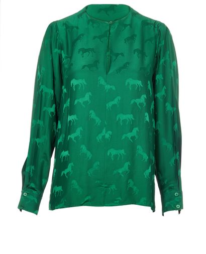Stella Mc Cartney Horse Printed Blouse, front view