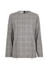 Stella McCartney Houndstooth Zip Blouse, front view