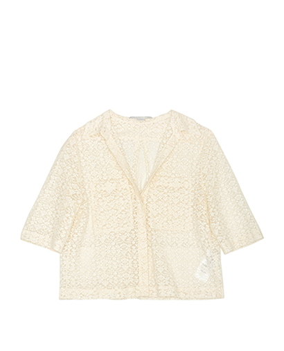 Stella McCartney Short Sleeve Lace Blouse, front view