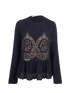Stella McCartney Peplum Top, &pound;95, Clothing, Navy, Silk, Front view