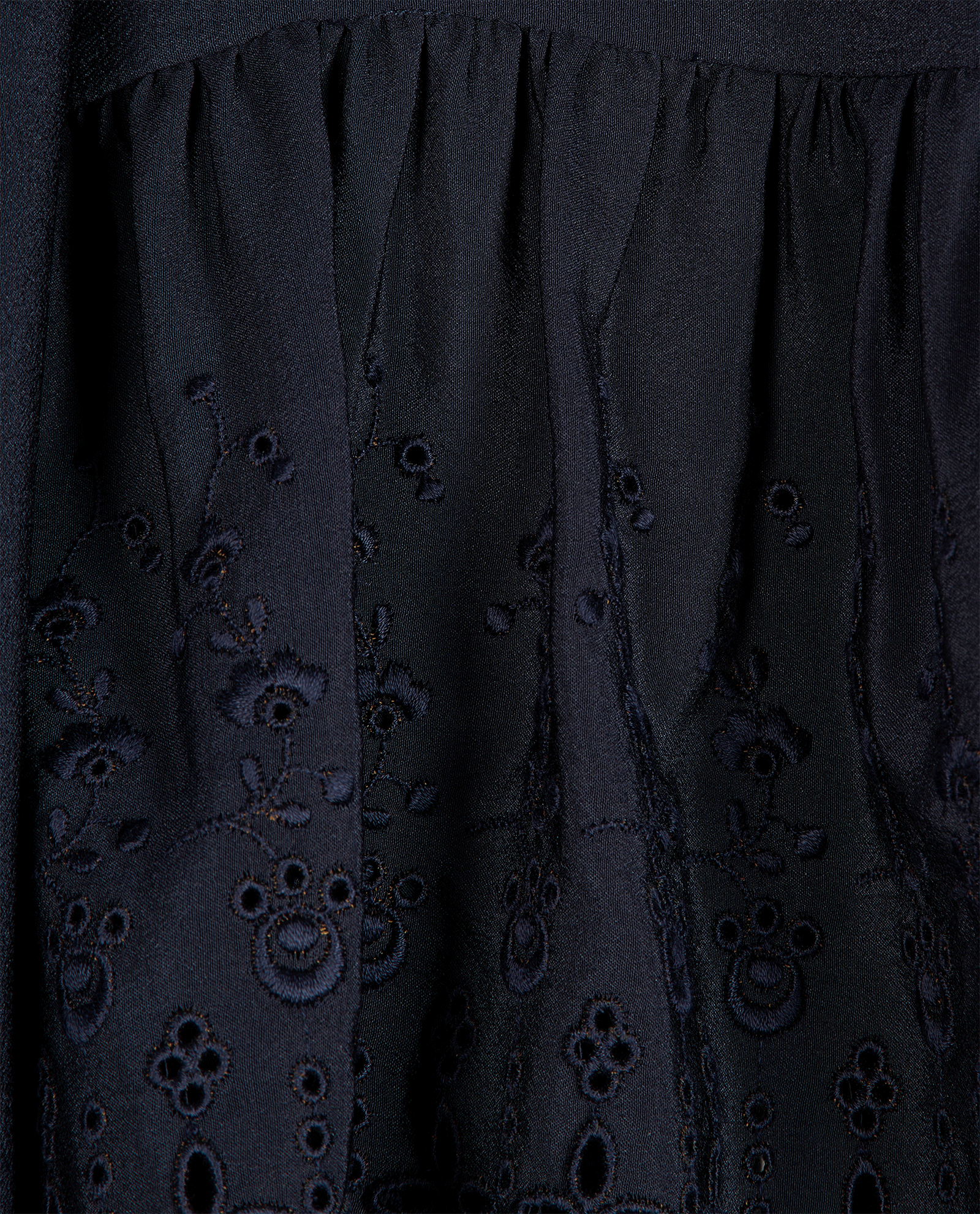 Stella McCartney Peplum Top, &pound;95, Clothing, Navy, Silk, Other view