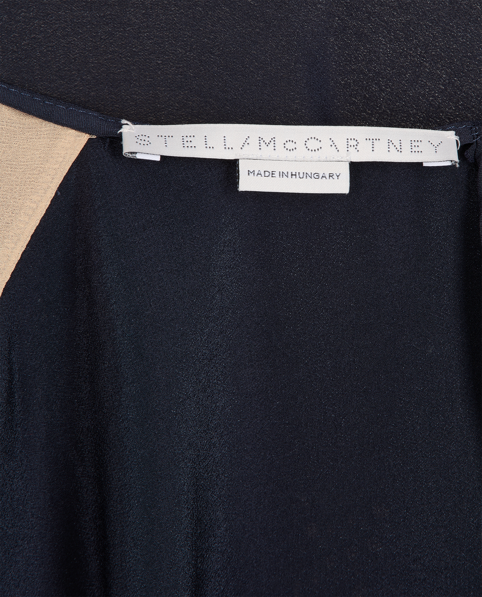 Stella McCartney Peplum Top, &pound;95, Clothing, Navy, Silk, Other view