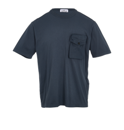 Stone Island Pocket T-Shirt, Men, Cotton, Blue, Sz M, 3*