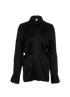Toteme Slouch Satin Shirt, &pound;110, Clothing, Black, Viscose, Front view
