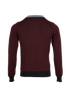Valentino Crew Neck Knit Mens Top, &pound;150, Clothing, Blue/Burgundy, Wool, Back view