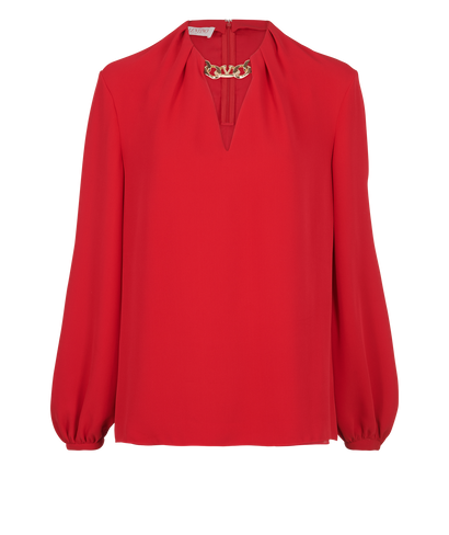 Valentino Chain Collar Blouse, front view
