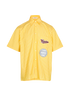 Valentino Oversized Stripe Logo-Patch Shirt, front view