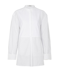 Valentino Hero CTTN Poplin Tuxedo Shirt, White, UK18, 3*, XY