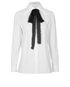 Valentino Hero CTTN Poplin Tuxedo Shirt, front view