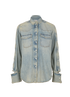 Valentino Distressed Denim Shirt, front view