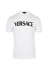 Versace Logo T-Shirt, £150, Clothing, White, Cotton, Front view