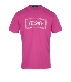 Versace Logo T-Shirt, Cotton, Pink, UK8, 3*