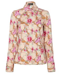 Versace Blouse, Silk, Pink/Multi, UK 12, 2*