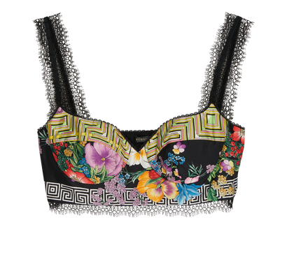 Versace Printed Bralette, front view