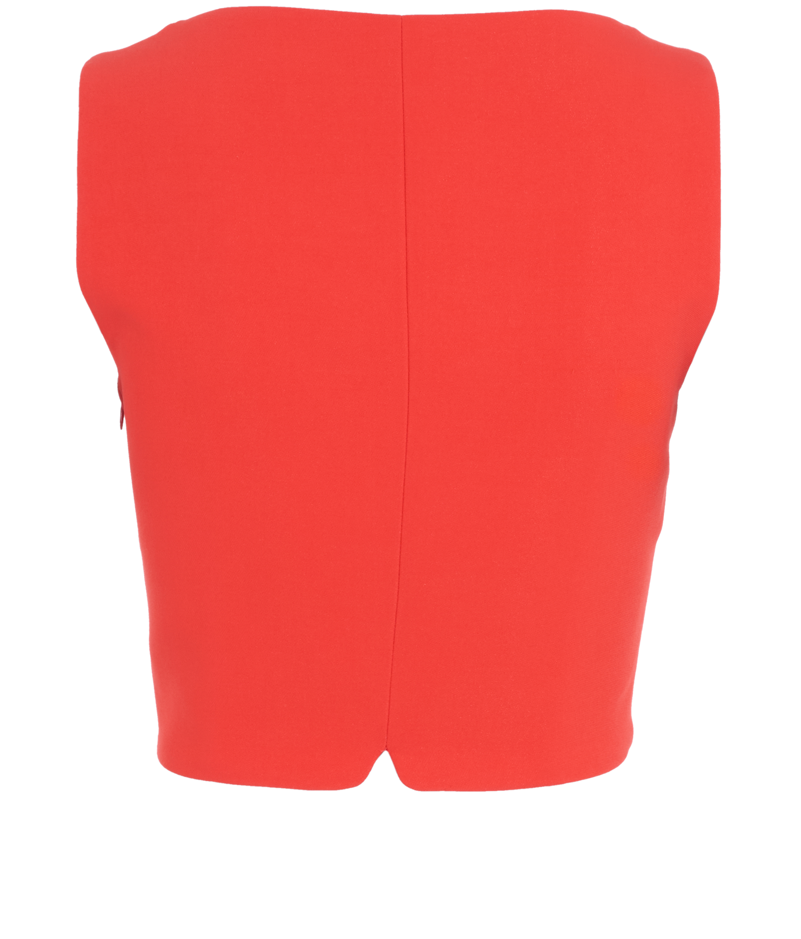 Versace Cady Cropped Top, &pound;180, Clothing, Red, Viscose, Back view