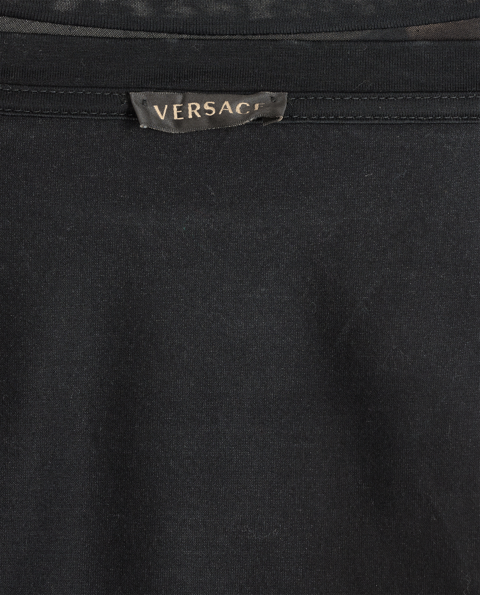 Versace Sequin Medusa T-shirt, &pound;120, Clothing, Black, Cotton, Other view