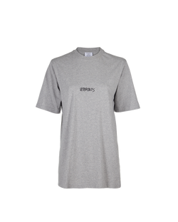 Vetements Logo T-Shirt, Cotton, Grey, Sz XS, 3*