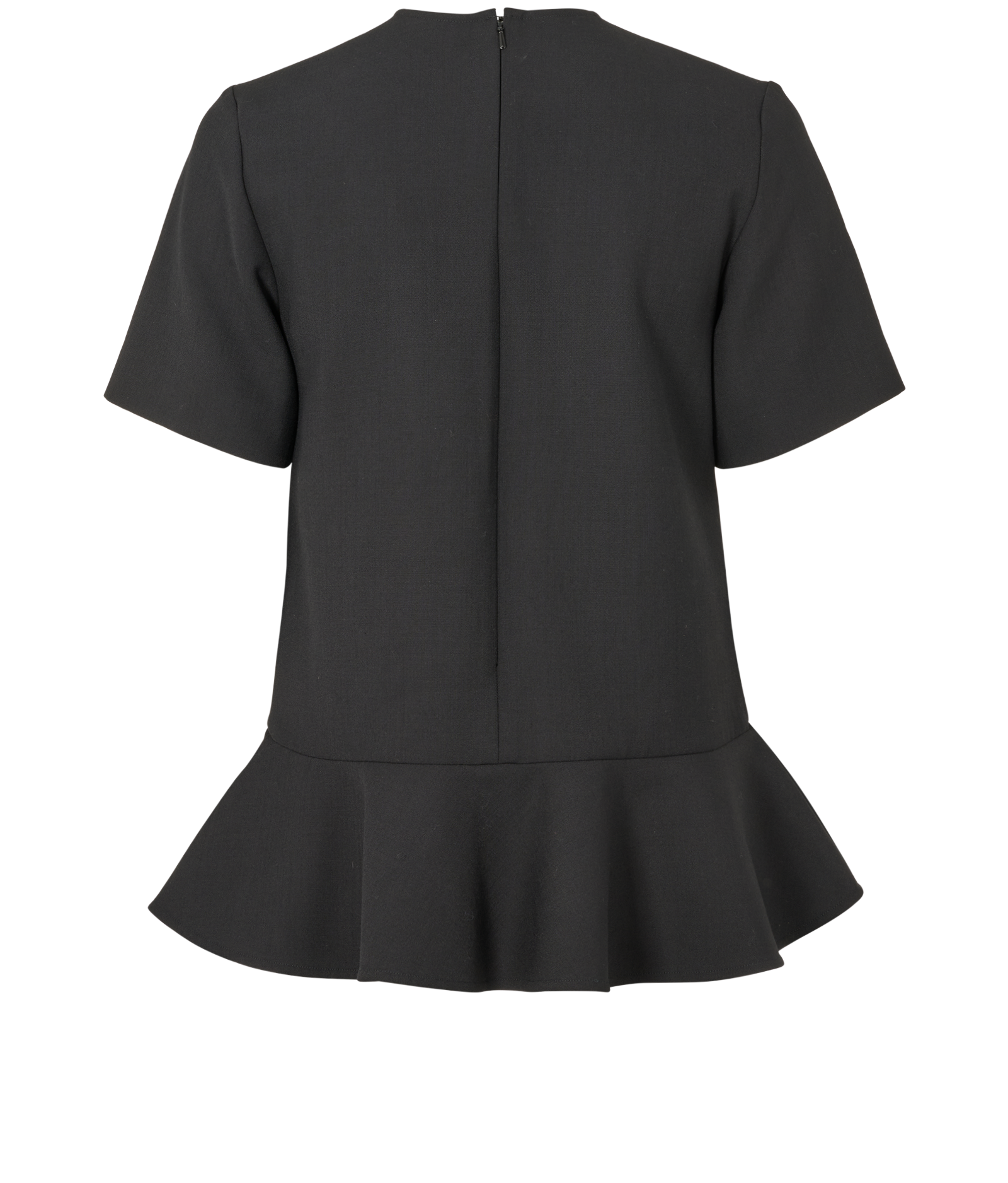 Victoria Beckham Peplum Top, &pound;70, Clothing, Black, Polyester Mix, Back view