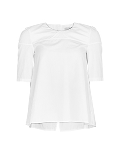 Victoria Beckham Shift Top, Cotton, White, UK 10