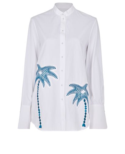Victoria By Victoria Beckham Palm Tree Patch Shirt, front view