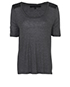 Victoria Beckham Leather Detail T-shirt, front view