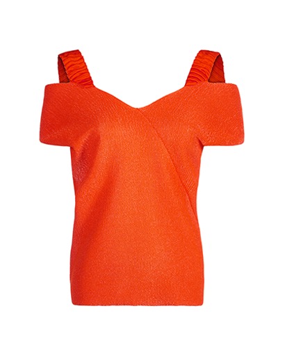 Victoria Beckham Ruffle Strap Top, front view