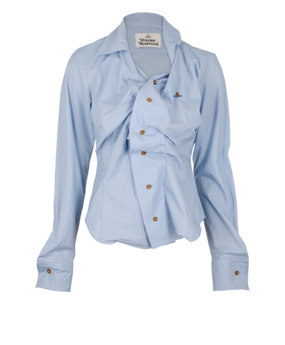 Vivienne Westwood Drunken Shirt, &pound;120, Clothing, Blue, Cotton, Front view