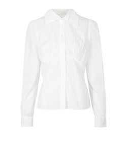 Vivienne Westwood Striped Shirt, Cotton, White, UK14, 3*