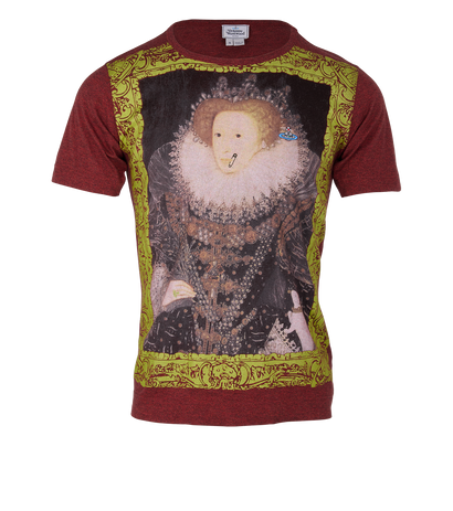 Vivienne Westwood Portrait T-Shirt, &pound;75, Clothing, Red, Cotton, Front view