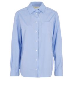 Weekend MaxMara Pocket Shirt, Cotton, Blue, UK10, 3*