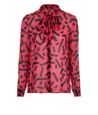 Yves Saint Laurent Printed Blouse, front view