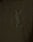 Saint Laurent Logo Shirt, &pound;395, Clothing, Khaki, Cotton/Linen, Other view