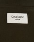 Saint Laurent Logo Shirt, &pound;395, Clothing, Khaki, Cotton/Linen, Other view
