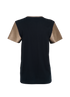 Yves Saint Laurent Short Sleeve Top, &pound;80, Clothing, Black, Cotton/Leather, Back view