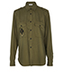 YSL Military Patch Over Shirt, front view