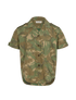 Saint Laurent Camouflage Short-Sleeve Shirt, &pound;120, Clothing, Green, Cotton/Polyester (Polymer), Front view