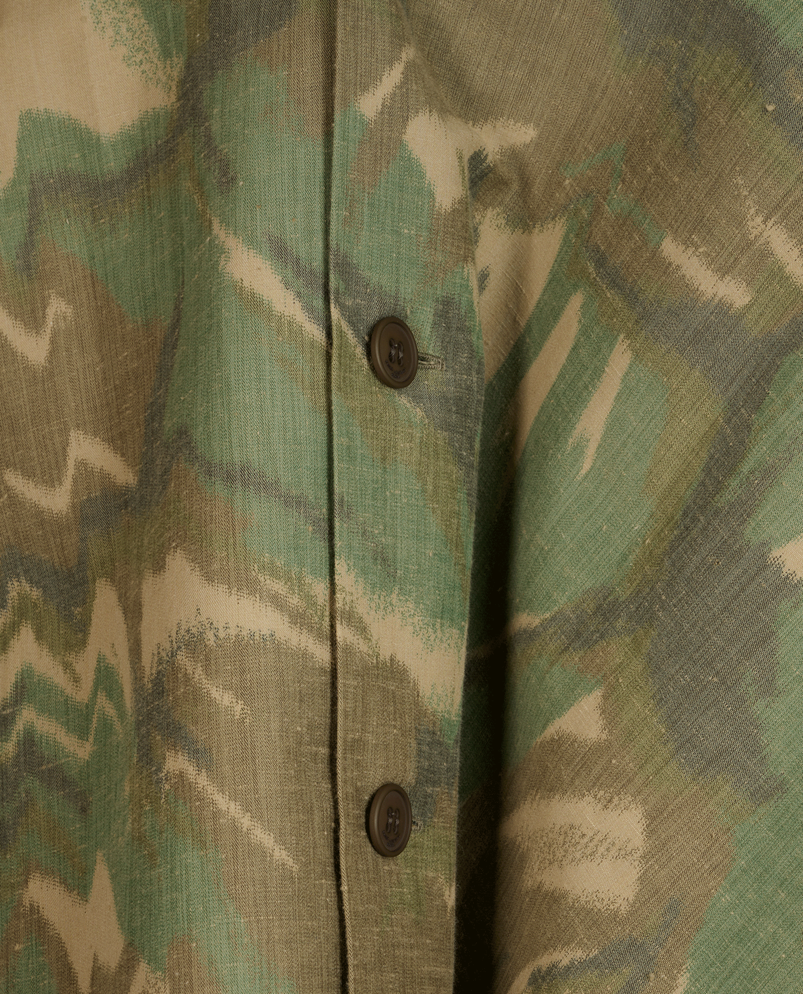 Saint Laurent Camouflage Short-Sleeve Shirt, &pound;120, Clothing, Green, Cotton/Polyester (Polymer), Other view