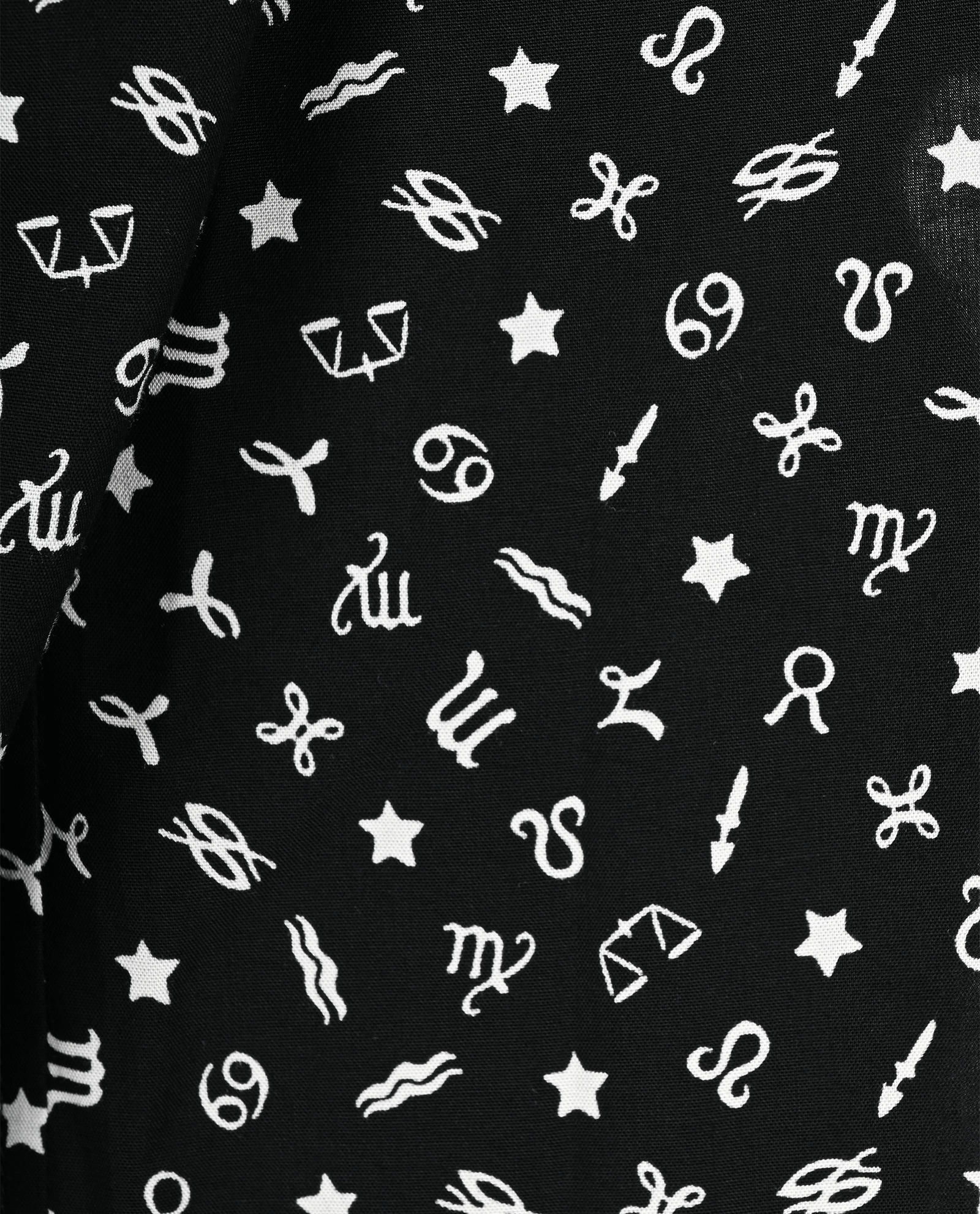 Saint Laurent Horoscope Print Shirt, &pound;110, Clothing, Black/White, Silk, Other view