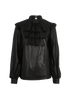 Saint Laurent 2018 Ruffle Blouse, front view