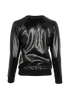 Saint Laurent Faux Leather Sweatshirt, back view